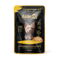 AnimAll вологий корм Пауч для собак Курка, 80г