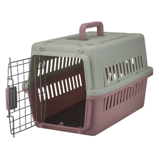 Переноска AnimAll PS-01 для котів та собак, рожева, 48×32×30 см
