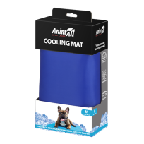 Охолоджуючий килимок AnimAll для котів та собак, колір синій, M 50x90 см