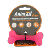 Іграшка AnimAll Fun кістка, коралова, 8 см