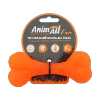 Іграшка AnimAll Fun кістка, помаранчева, 12 см