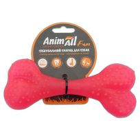 Іграшка AnimAll Fun кістка, коралова, 15 см