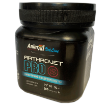 Хондропротектор AnimAll VetLine Arthrovet PRO для середніх порід собак 1 г × 200 табл