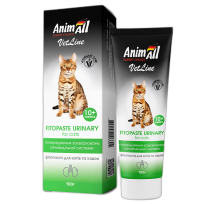 Фітопаста AnimAll VetLine Urinary для попередження захворювань сечовидільної системи у котів, 100 г