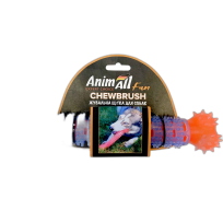 Іграшка АнімАлл Фан жувальна щітка-кістка 24 см, помаранчево-синя