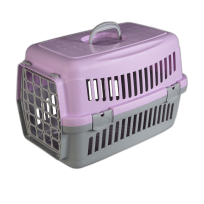 Переноска AnimAll CNR-102 для котів і собак, сіро-фіолетова, 48.5×32.5×32.5 см