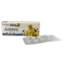 Таблетки AnimAll VetLine AntiSex для собак і котів, 10 таб