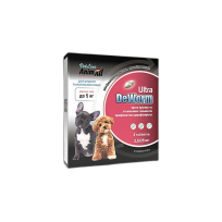 Антигельмінтний препарат AnimAll VetLine DeWorm Ультра для собак і цуценят до 5 кг, 2 табл