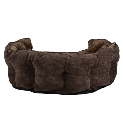 Лежак AnimAll Royal для котів та собак, колір коричневий, M 53х47х21 см