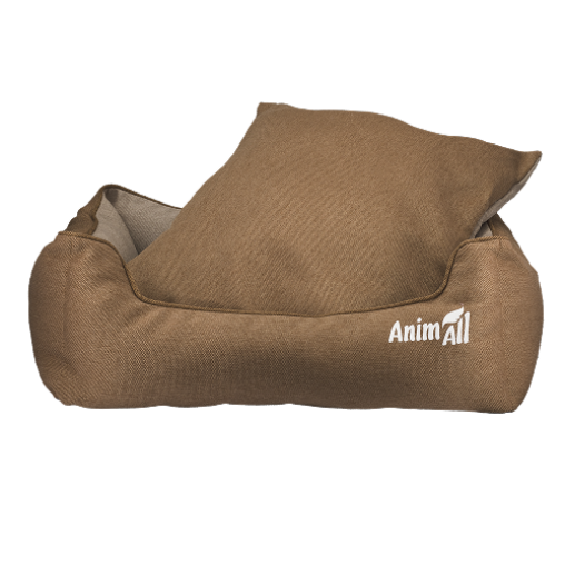 Лежак AnimAll Gama для котів та собак, колір золотий, L 65х51х18 см