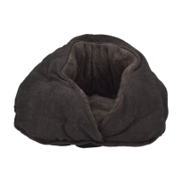 Лежак-кокон AnimAll Alice для котів та собак, колір коричневий, S 43х28х43 см