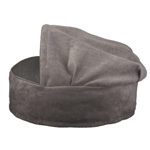 Лежак з капюшоном AnimAll Barry для котів та собак, колір сірий, M 60х25х60 см