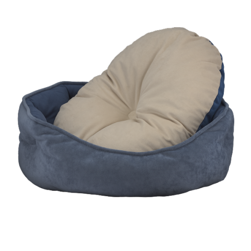 Лежак AnimAll Tiana для котів та собак, колір блакитний, XS 45х40х20 см