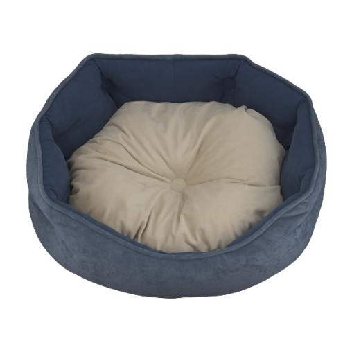 Лежак AnimAll Tiana для котів та собак, колір блакитний, XS 45х40х20 см