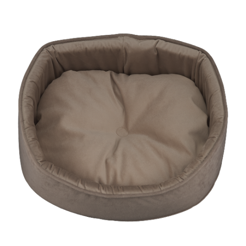 Лежак AnimAll Sofi для котів та собак, колір коричневий, XS 48х36х14,5 см