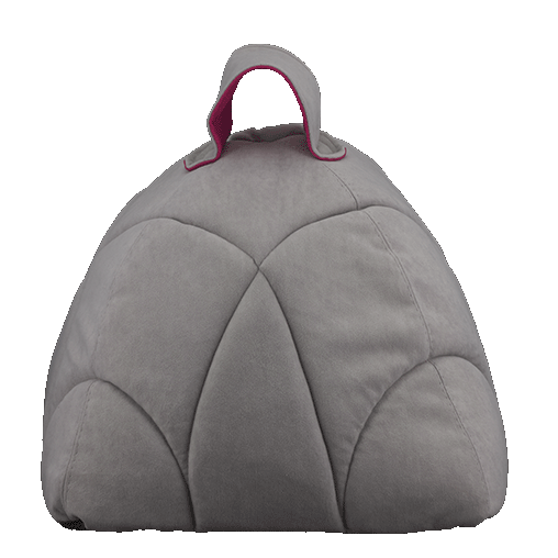 Лежак-будиночок AnimAll Silver для котів та собак, колір сіро-рожавий, 39х39х36 см