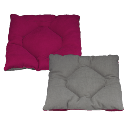 Лежак-будиночок AnimAll Silver для котів та собак, колір сіро-рожавий, 39х39х36 см