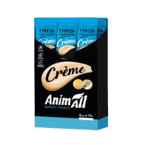 Ласощі AnimAll Сrème для котів, зі смаком тунець з креветками, 6×15 г
