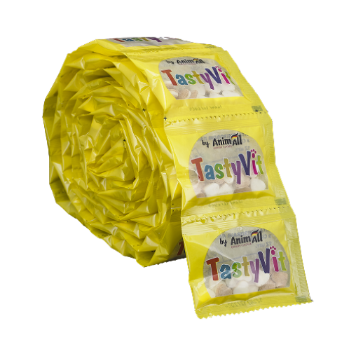 Вітамінізовані ласощі AnimAll TastyVit для котів, з сиром, 600 штук (50 пакетів по 12 штук)