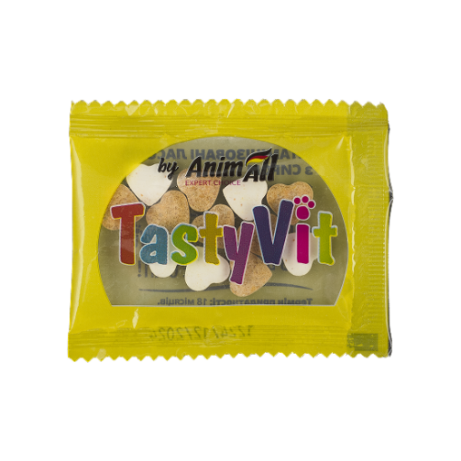 Вітамінізовані ласощі AnimAll TastyVit для котів, з сиром, 600 штук (50 пакетів по 12 штук)