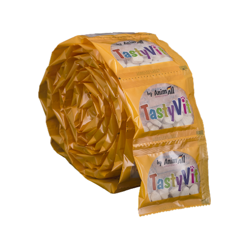 Вітамінізовані ласощі AnimAll TastyVit для котів, з куркою, 600 штук (50 пакетів по 12 штук)