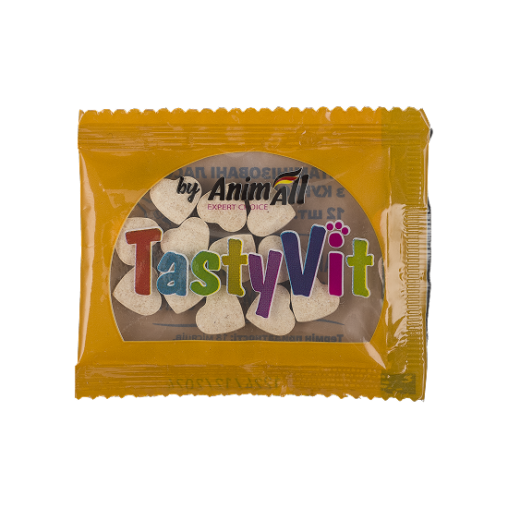 Вітамінізовані ласощі AnimAll TastyVit для котів, з куркою, 600 штук (50 пакетів по 12 штук)