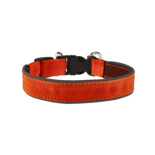 Комплект AnimAll VetLine Double Guard нашийник з протипаразитарною стрічкою, 20 мм, 320 - 400 мм, помаранчевий