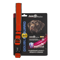 Комплект AnimAll VetLine Double Guard нашийник з протипаразитарною стрічкою, 25 мм, 400 - 500 мм, помаранчевий