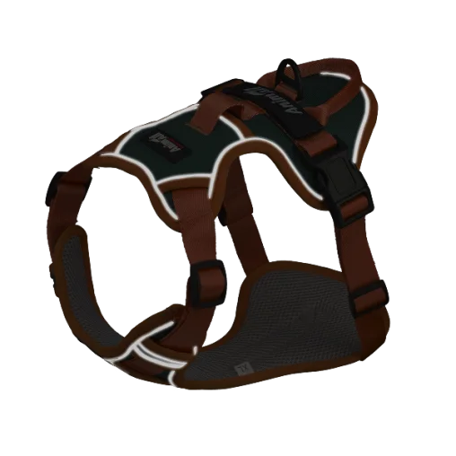 Шлея анатомічна світловідбивна AnimAll HL-H8050 для собак, колір зелений | помаранчевий, XL 77-100 см