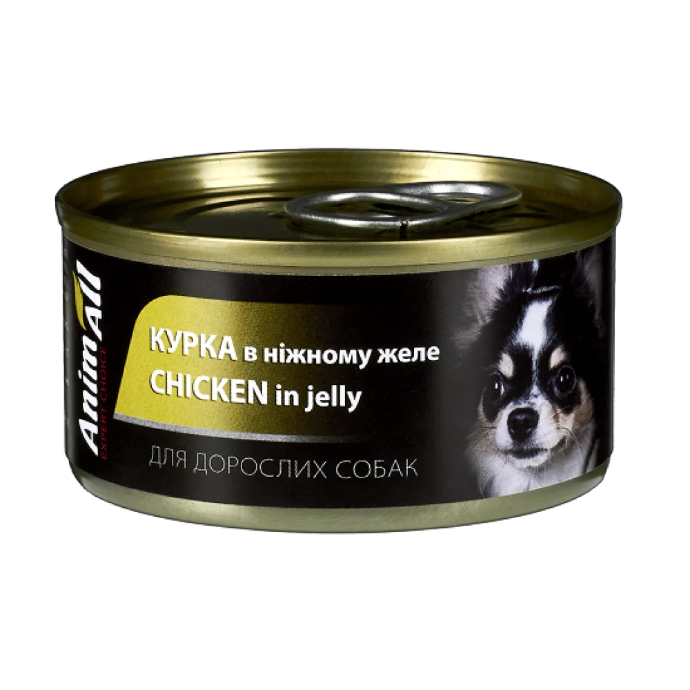 Консерви AnimAll для собак, курка в ніжному желе, 85 г