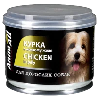 Консерви AnimAll для собак, курка в ніжному желе, 195 г