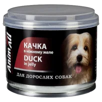 Консерви AnimAll для собак, качка в ніжному желе, 195 г