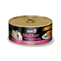 Вологий корм AnimAll легкий старт годування, для котів та кошенят, мус, 85г