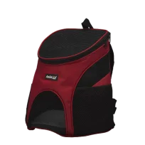 Рюкзак-переноска AnimAll для собак і котів, нейлон, червоний, 31×25×35 см