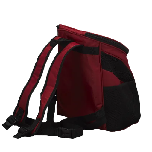 Рюкзак-переноска AnimAll для собак і котів, нейлон, червоний, 31×25×35 см