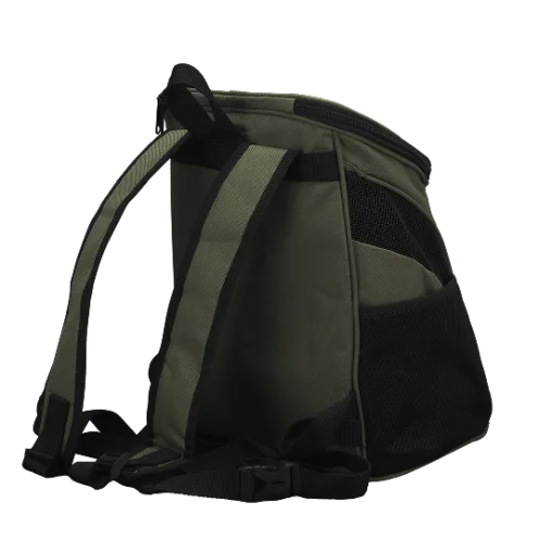 Рюкзак-переноска AnimAll для собак і котів, нейлон, хакі, 31×25×35 см