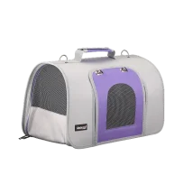 Сумка-переноска AnimAll для котів та собак, колір сіро-фіолетовий, 44х22х25 см