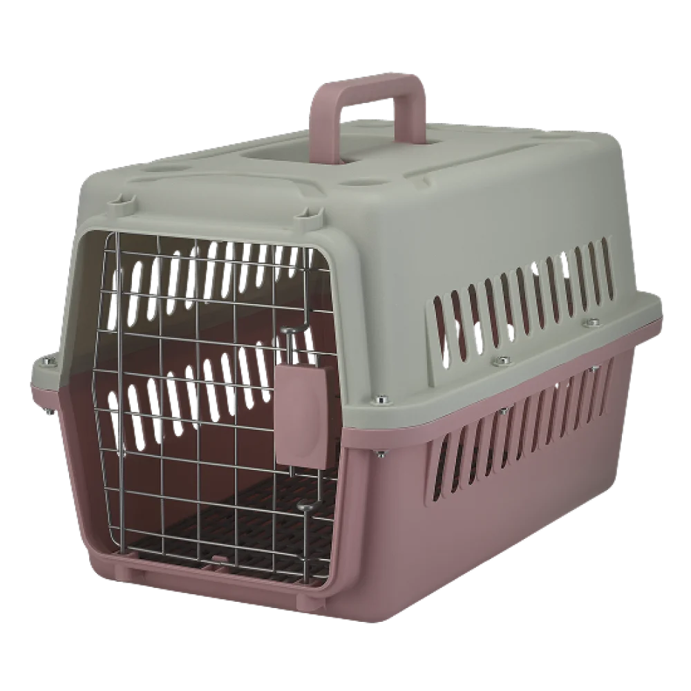 Переноска AnimAll PS-01 для котів та собак, рожева, 48×32×30 см