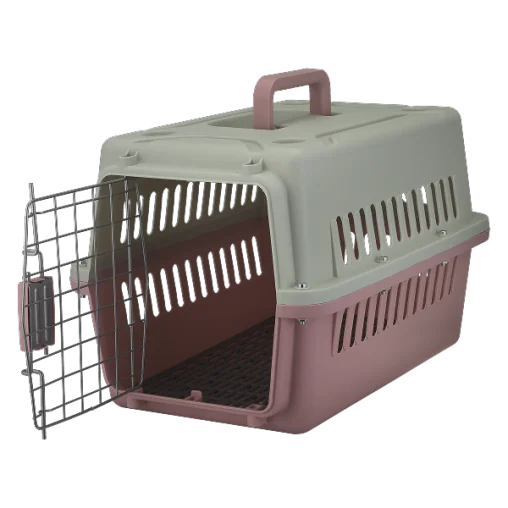 Переноска AnimAll PS-01 для котів та собак, рожева, 48×32×30 см