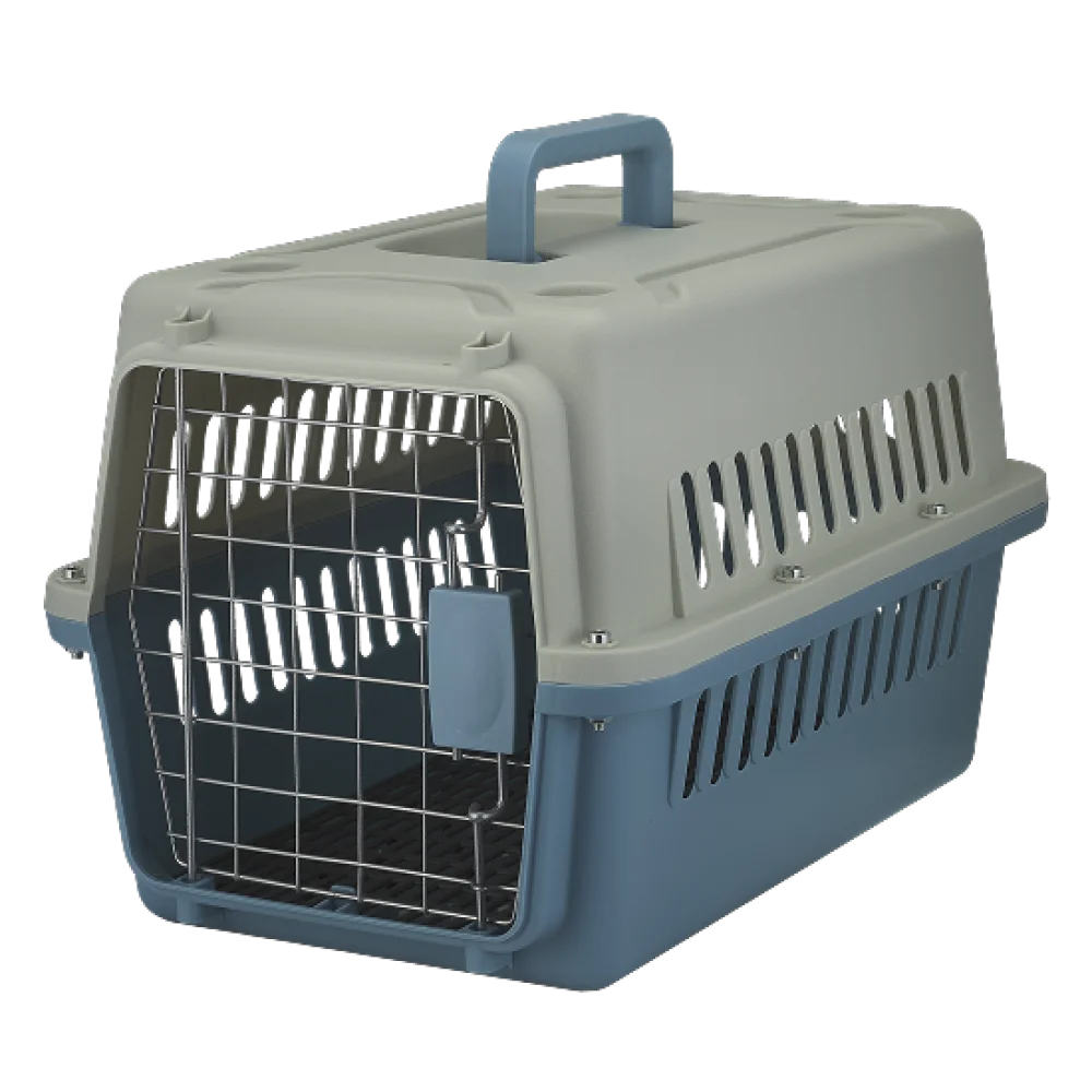 Переноска AnimAll PS-01 для котів та собак, блакитна, 48×32×30 см