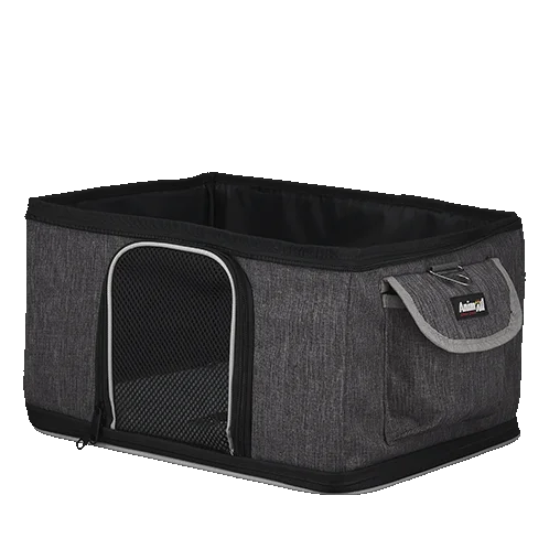 Сумка-переноска AnimAll для котів та собак, матеріал Oxford, колір сірий, 40х28х28 см