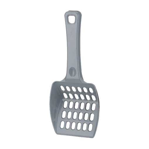 Закритий туалет під наповнювач AnimAll для котів (з лопаткою), колір сірий, 52x37x48 см