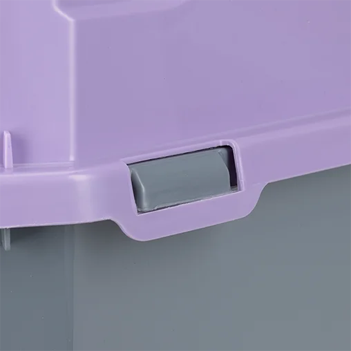 Закритий туалет під наповнювач AnimAll для котів (з лопаткою), колір сіро-фіолетовий, 52x37x48 см