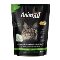 Силікагелевий наповнювач AnimAll Зелений смарагд для котячого туалету, 5 л (2.1 кг)