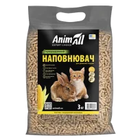 Кукурудзяний наповнювач AnimAll для туалетів домашніх тварин, 3 кг 