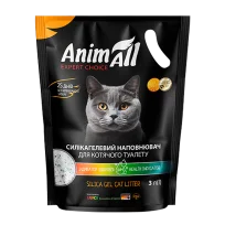 Силікагелевий наповнювач AnimAll з pH-індикатором здоров`я, для котячих туалетів, 3 л (1,2 кг)