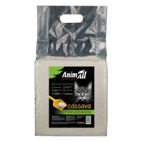 Рослинний наповнювач AnimAll Cassava Classic для котячого туалету, грудкуючий, без аромату, 6 л (2,6 кг)