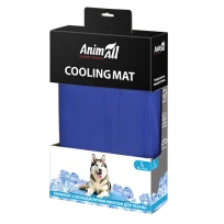 Охолоджуючий килимок AnimAll для котів та собак, колір синій, L 70x110 см
