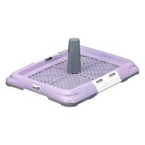 Toilet AnimAll for dogs, under a diaper, with a net, a post for a dog, size S, 47.5×35.5×5 cm, purple