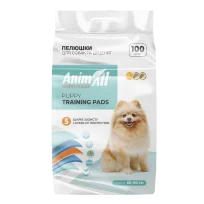 Пелюшки AnimAll Puppy Training Pads для собак та цуценят, без аромату, 60х60 см, 100 шт